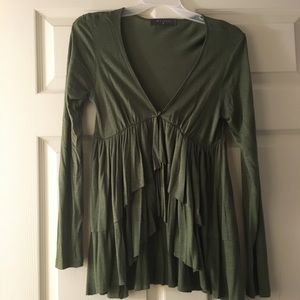 Olive Green Cardigan